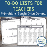 Teacher To Do List | Printable + Google Doc Templates