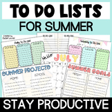 To Do List Templates - Teacher To Do Lists for Summer Plan