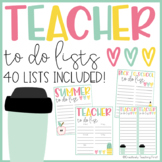 Teacher To Do Lists - Digital