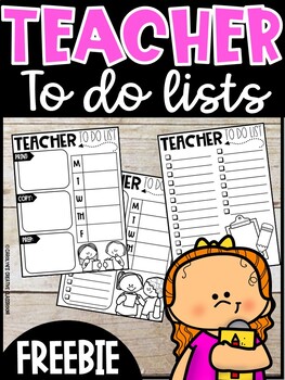 Preview of Teacher To Do Lists FREEBIE