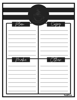 Teacher To Do Lists and Notes I Printables by Tea and Press | TPT