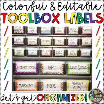 Photo Box Labels (Editable) Center organization  Literacy centers, Context  clues, Problem and solution
