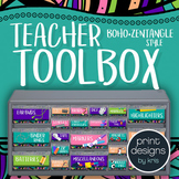 Teacher Toolbox Labels - BOHO Zentangle Design Style