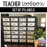 Teacher Toolbox Labels