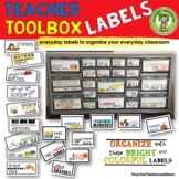 Teacher Toolbox Labels | Classroom Organization | Back to School