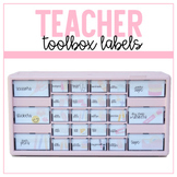 Teacher Toolbox Labels | Classroom decor
