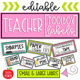 Teacher Toolbox Labels [EDITABLE]
