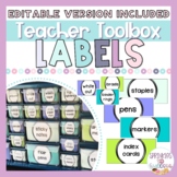Teacher Toolbox Labels - EDITABLE
