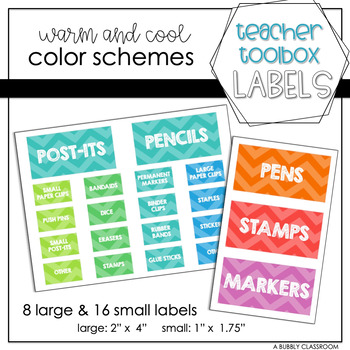 Preview of Teacher Toolbox Labels {Editable}