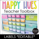 Teacher Toolbox Labels Editable - Happy Hues