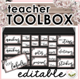 Teacher Toolbox Labels (Natural/Wooden Theme)