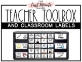 Simple Teacher Toolbox Labels