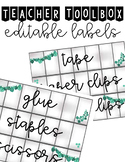 Teacher Toolbox Labels | Sterilite Drawers | Farmhouse The