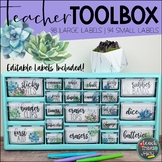 Teacher Toolbox Labels Succulent Theme