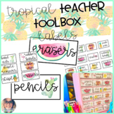 Teacher Toolbox Labels: Tropical Theme