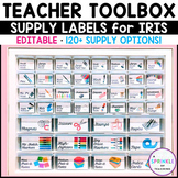 Teacher Toolbox Labels and Pictures of Supply - EDITABLE -