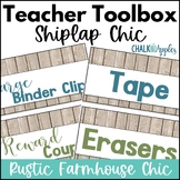 Teacher Toolbox - Shiplap Chic - Rustic Farmhouse Chic