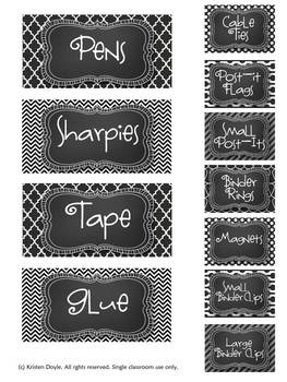 Teacher Toolkit - Lime Green Chalkboard (Editable) by Chalk and Apples