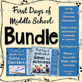 Classroom Management: First Days of Middle School Bundle