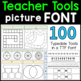 Teacher Tools Picture Font (Personal and Commercial Use)