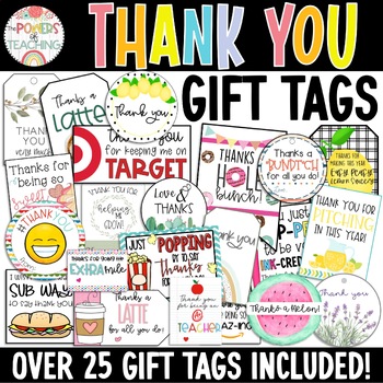 Teacher Trifecta Gift Tag Sets | Teacher Gift Tags by The Powers of ...