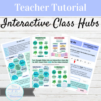 Preview of Teacher Tutorial for Designing Interactive Class Hubs using Google Slides
