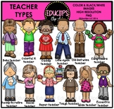 Teacher Types Clip Art Bundle {Educlips Clipart}