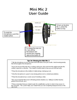 Preview of Teacher User Guide for Cochlear Mini Mic 2+