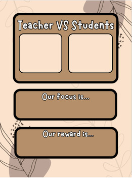 Preview of Teacher VS Students Classroom Management