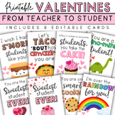 Editable Valentine Cards from Teacher, Valentine Cards for