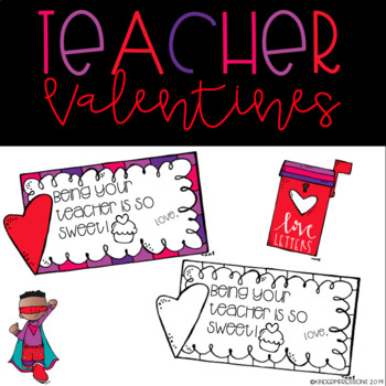 Teacher Valentines Freebie by kinderimpressions | TPT