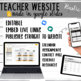 Teacher Website Template in Google Slides ★Distance / virt