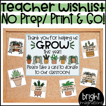Teacher Wishlist | PLANTS | No Prep | Print and Go! by Bright Imaginations