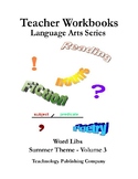 Teacher Workbooks, LA Series - Word Libs, Summer Theme Vol 3