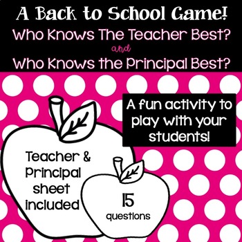 Preview of Back to School Icebreaker Game