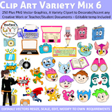 Teacher and School Clip Art Variety Mix 6, Education Clip 