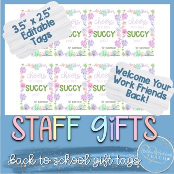 Printable Welcome Back to School Tags, Printable Teacher Appreciation -  Sunshinetulipdesign