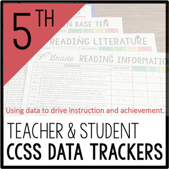 Preview of Teacher and Student Data Trackers 5th