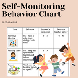Teacher and Student Self-Monitoring Behavior Chart