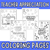 Teacher appreciation Week Coloring Page : thank you Sheets