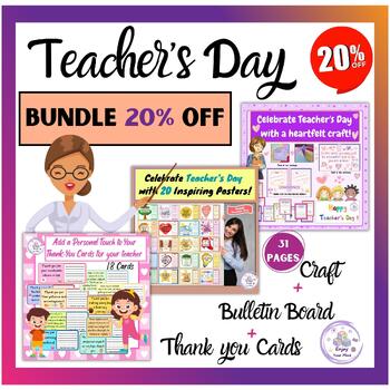 Preview of Teacher appreciation gift tags editable Bundle : Craft + 20 Posters + 18  Cards