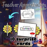 Teacher appreciation week 10 Folding Surprise Card craft b