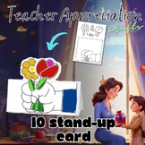 Teacher appreciation week 10 Stand-up card craft gift tags