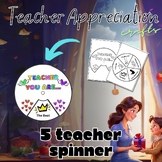 Teacher appreciation week 5 Spinner Craft Gift Back to sch