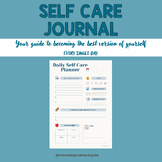 Teacher daily self care planner