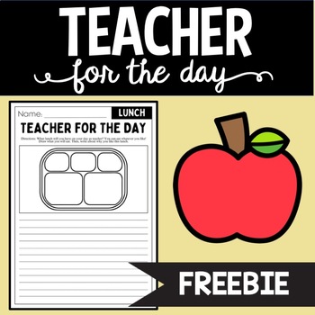 Preview of Teacher for the Day Creative Writing FREEBIE