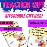 Teacher gift end of year appreciation gift  If you give a 
