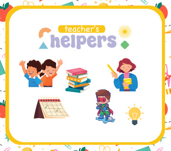 Preview of Teacher helpers Editable! English - Spanish