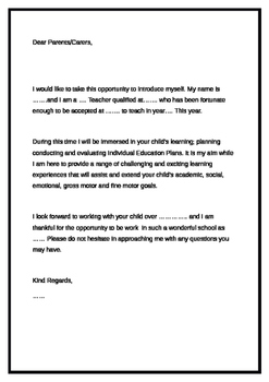Letter Of Introduction Teacher from ecdn.teacherspayteachers.com