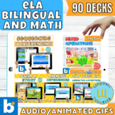 90 BOOM Cards | Ela Bilingual and Maths